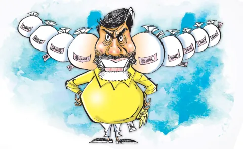 Chandrababu Managing the systems for corruption cases against him