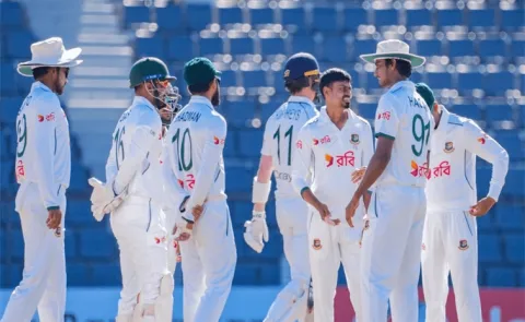 BAN VS IRE 2nd Test: Ireland collapse after Mushfiqur, Litton hundreds take Bangladesh to 476