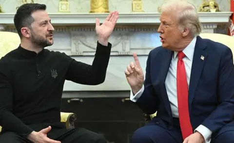 Ukraine Volodymyr Zelensky Tension Over Trump Proposals15