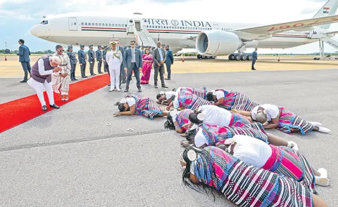 PM Narendra Modi arrives in South Africa to attend G20 summit