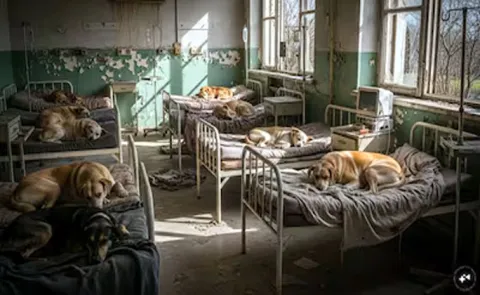 Dogs Seen Resting On Government Hospital Beds In Madhya Pradesh