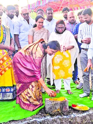 ఎస్‌టీపీ నిర్మాణానికి శంకుస్థాపన 
