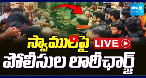 Ayyappa Swamy Devotees Protest Near DGP Office Hyderabad 1