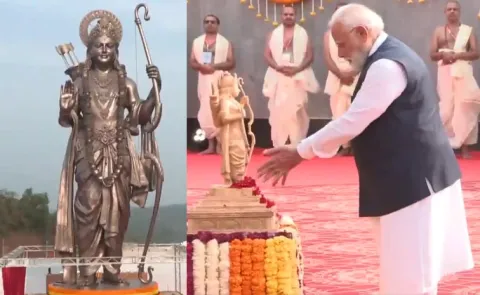 PM Modi Unveils World Tallest Lord Ram Statue