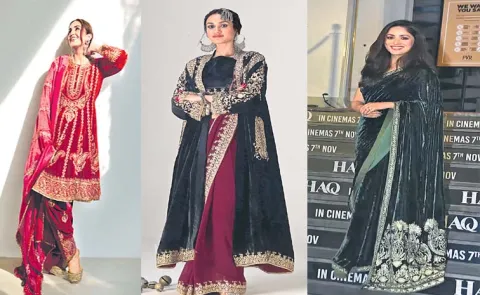 Fashion Tips : Velvet Takes Center Stage in Bollywood's Winter Fashion 
