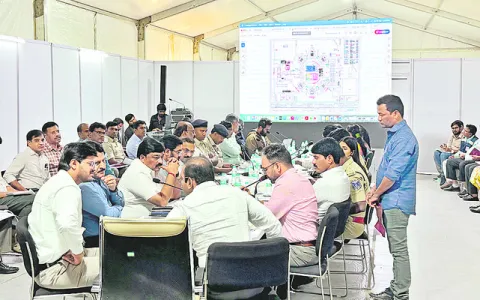 ఉన్నతాధికారుల సమీక్ష 
