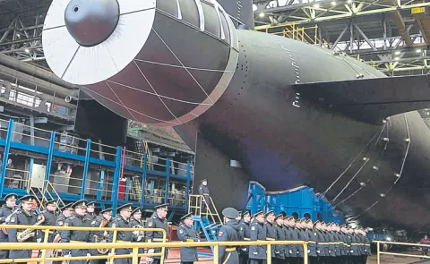 Russia Launches New Nuclear Submarine To Carry Doomsday Underwater Drone