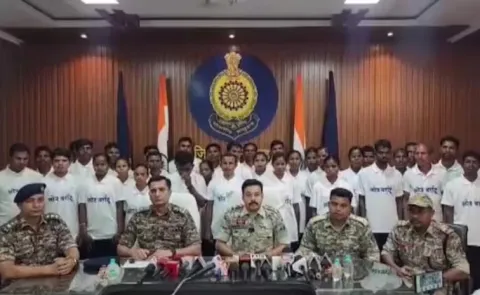 37 Maoists Surrender In Chhattisgarh Dantewada