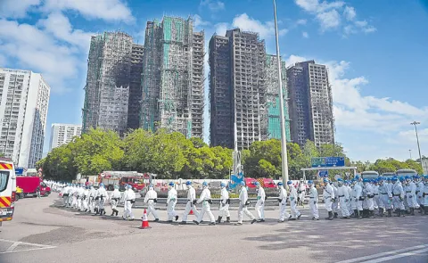 Death toll climbs to 128 in Hong Kong apartment blaze