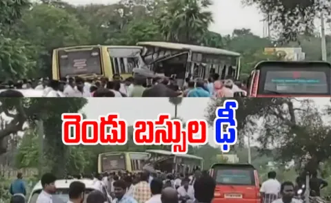 Two Rtc Buses Collide In Tamil Nadu