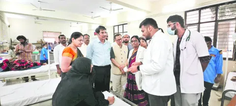 గ్రామస్తుల ఆందోళన