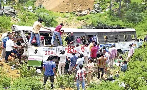 Second biggest accident in history of Telangana RTC