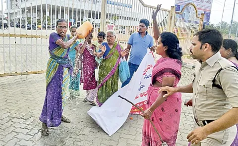 Some People Suicide attempts at Collectorates due to harassment by TDP leaders in AP