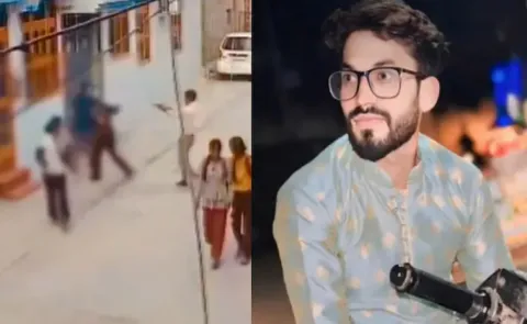 Girl Returning From Coaching Shot Twice By Stalker In Faridabad cctv footage goes viral