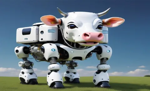 Robot cow is the latest innovation for house warmings