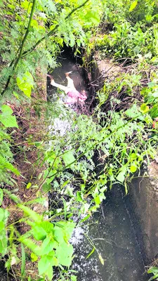 పంట కాల్వలో పడి..  