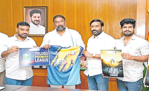 Telangana Sports Minister unveils poster for Telugu Premier League cricket championship7