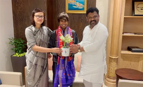 Telangana Sports Authority extends warm welcome to Arundhati Reddy