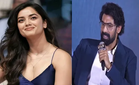 bhagyashri borse Comments about Rana Daggubati in kaantha event