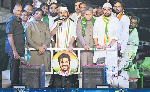 CM Revanth Reddy during Jubilee Hills election campaign