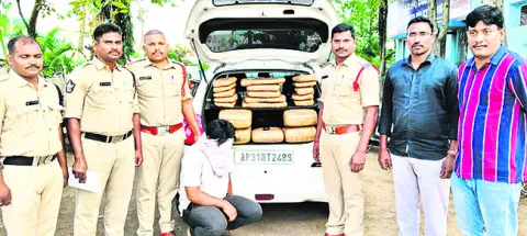 48 కిలోల గంజాయి స్వాధీనం 