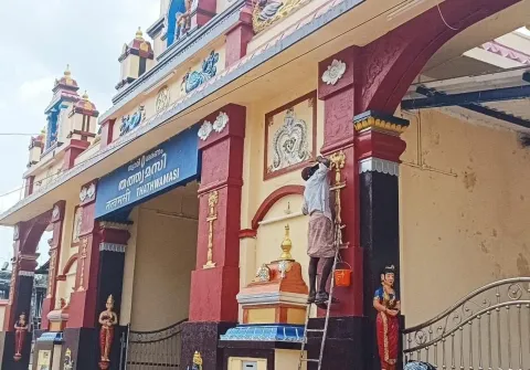Sabarimala season development in Erumeli