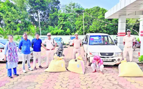 150 కిలోల గంజాయి స్వాధీనం 
