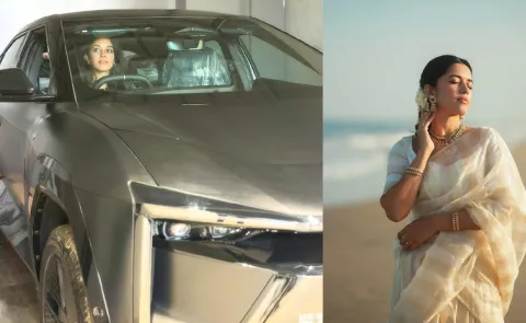 Actress Mirnalini Ravi buying new luxury car