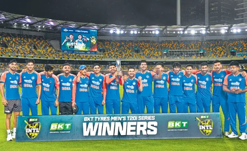 The fifth T20 match was abandoned midway due to rain and india won the series 6