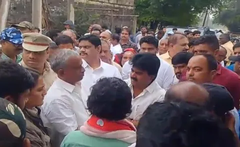  Tribals blocked the MLA