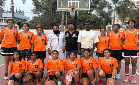 Medchal Malkajgiri Girls Shine in 11th Senior Inter-District Basket Ball Tournment