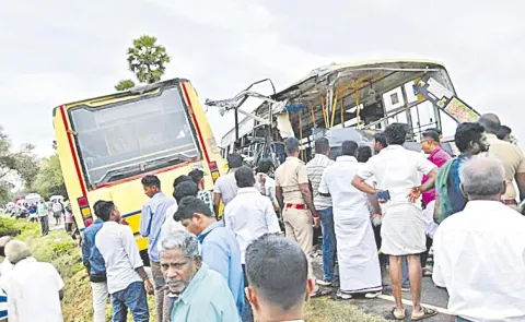 Major road accident in Tamil Nadu