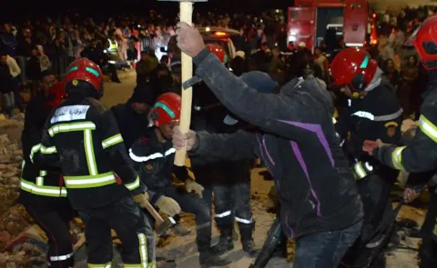 Two four storey buildings collapse in Morocco several killed 