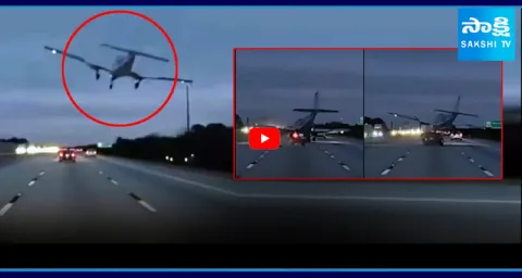 Terrifying Moment a Plane Crashes Into a Moving Car