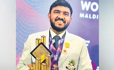 Srinivas wins three medals in Carrom World Cup tournament5