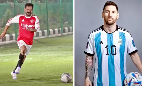 CM Revanth Reddy Vs Lionel Messi Football Match