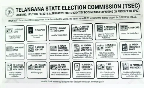 18 గుర్తింపు కార్డుల్లో ఏదైనా సరే..