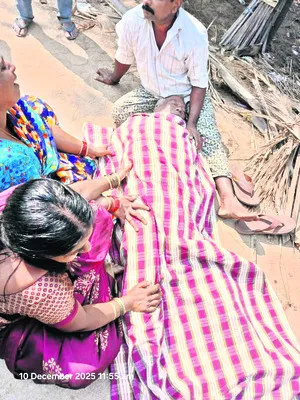 వ్యాన్‌ ఢీకొని వృద్ధుడి మృతి 