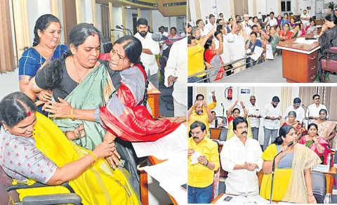 TDP Corporator Over Action On Vijayawada Deputy Mayor Sailaja Reddy 