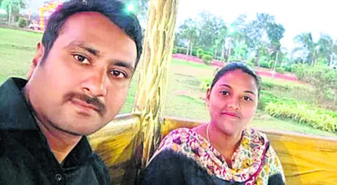 భర్త మృతి.. భార్య గెలుపు