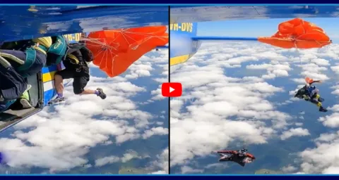 Australian Skydiver Caught In The Wing Of A Plane At 15000 Feet High 1