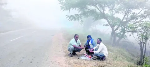 మండలం కనిష్టం బల్మూరు 9.4 అమ్రాబాద్‌ 9.8 కల్వకుర్తి 9.8