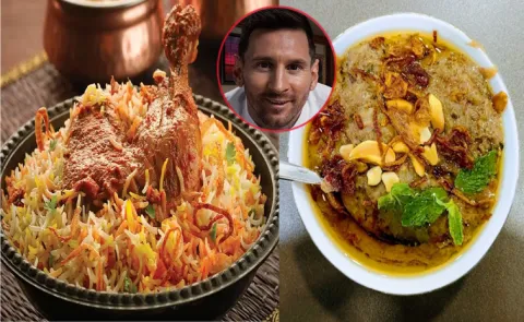 Lionel Messi Likes Hyderabadi Biryani, Haleem At Falaknuma Palace