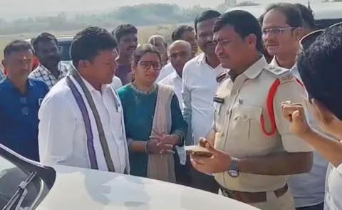 Srikakulam District: Police stopped Seediri Appalaraju