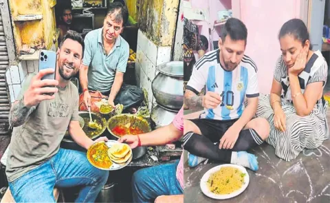 AI-generated images claiming real photos of people with Lionel Messi