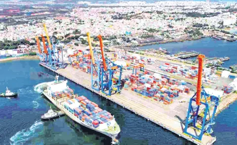 Visakhapatnam Port Authority is moving aggressively in cargo handling