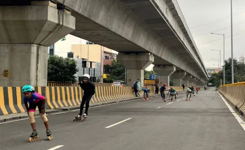 Double Decker Flyover in Bengaluru Turns into Joggers Path