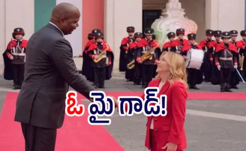 When 5' 2" Tall Meloni Saw Mozambique President. He's 6' 8" Goes Viral