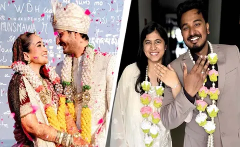 This shaadi season couples Like crochet varmalas13