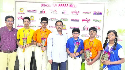 రామానుజన్‌ టాలెంట్‌ టెస్ట్‌లో  ‘భాష్యం’ ప్రతిభ 
